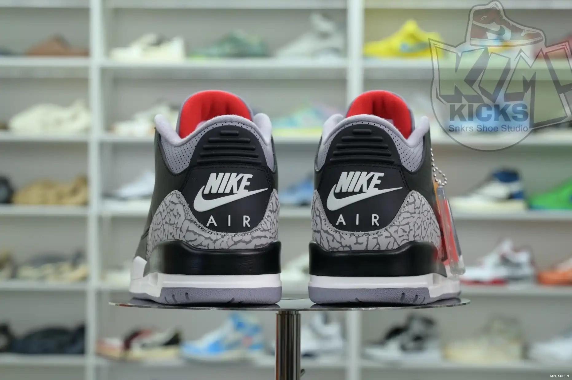 Kimikick Jordan Cement Air 3“Black Reimagined” 0824